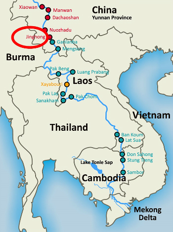 Trung Quốc tuyên bố xả nước xuống hạ lưu sông Mekong