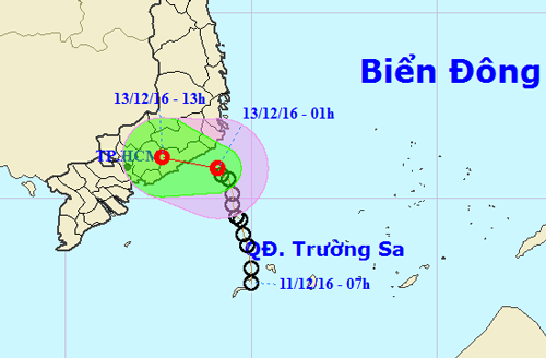 Áp thấp suy yếu, Sài Gòn sẽ mưa to